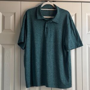 lululemon Soft Jersey Polo Heathered Storm Teal